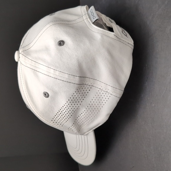 Choko Chevrolet White/ Gray Velcro Strap Back Hat. - Picture 3 of 8